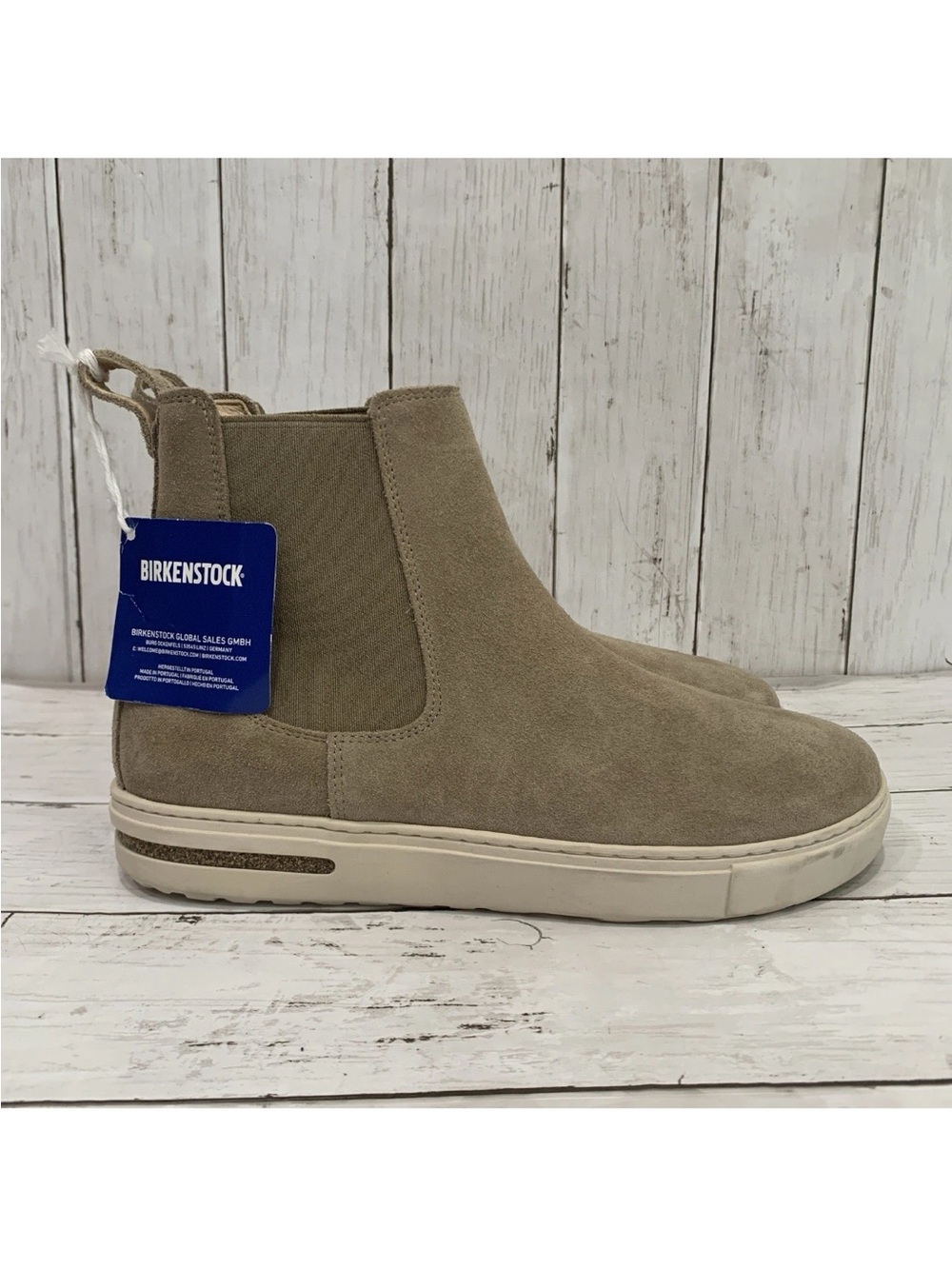 Birkenstock Bend Chelsea Taupe Suede Pull On Women's Ankle Boots EU 40 W 9-M 7